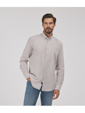 Lee Cooper Lee Cooper Koszula jeansowa LLOYD Beżowy Comfort Fit