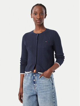 Tommy Jeans Tommy Jeans Strickjacke DW0DW23458 Dunkelblau Regular Fit