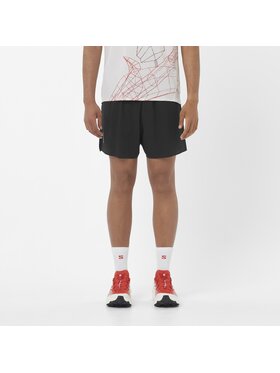 Salomon Salomon Szorty sportowe SENSE AERO STOW 5" Czarny Slim Fit