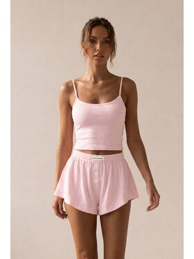 MissDenim MissDenim Piżama Pajama Set Różowy jasny Regular Fit