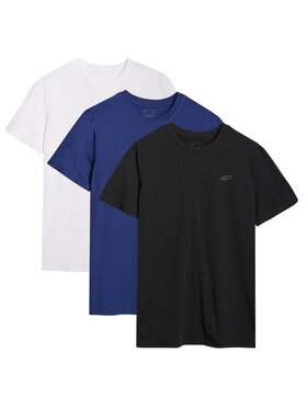 4F 4F Komplet 3 t-shirtów 3P-SS-4FWMM00TTSHM2256-92S Kolorowy Regular Fit