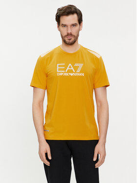 EA7 Emporio Armani EA7 Emporio Armani T-Shirt 3DPT29 PJULZ 1680 Żółty Regular Fit