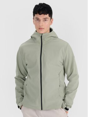 4F 4F Kurtka softshell 4FWSS25TSOFM324-44S Zielony Regular Fit