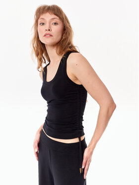 MANDRAGORA MANDRAGORA Top Ivy Czarny Slim Fit