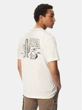 RVCA RVCA T-Shirt Deth Valley 23A351532 Bílá Regular Fit