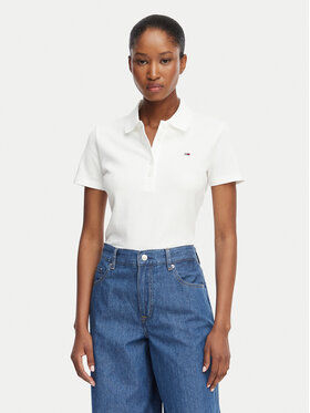 Tommy Jeans Tommy Jeans Polo DW0DW22820 Krēmkrāsas Regular Fit