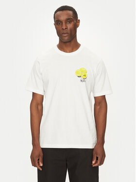 adidas adidas T-Shirt Lounge Still Life Lemons Graphic JJ3959 Biały Regular Fit