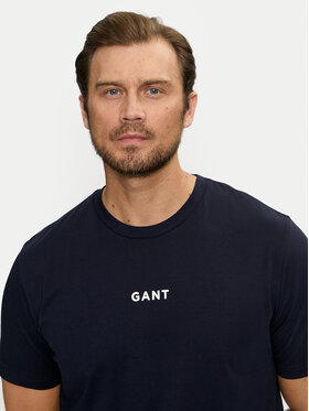 Gant T-shirt Small Logo 2003248 Tamnoplava Regular Fit