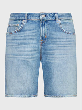 7 For All Mankind 7 For All Mankind Дънкови шорти Waterfall JSSRC100WA Син Regular Fit