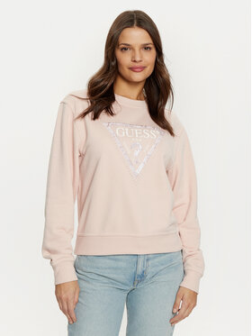 Guess Guess Bluza W5RQ09 K8802 Różowy Regular Fit