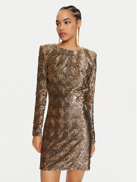 Elisabetta Franchi Elisabetta Franchi Koktejlové šaty AR-57J-47E2-V900 Zlatá Regular Fit