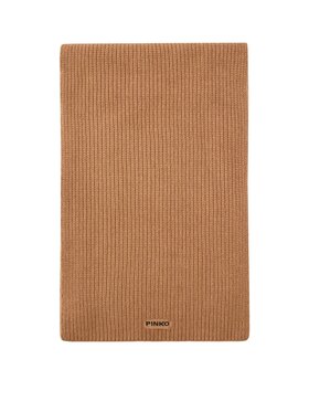 PINKO PINKO Szalik Slovenia sciarpa half english Beżowy