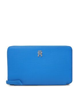 Tommy Hilfiger Tommy Hilfiger Portofel Mare de Damă Th Travel Travel Wallet AW0AW14811 Albastru