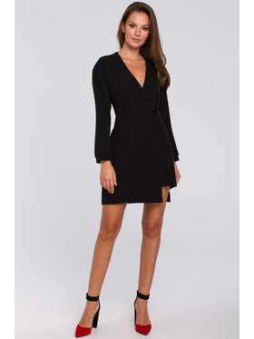 Makover Makover Večerní šaty K034 Černá Regular Fit