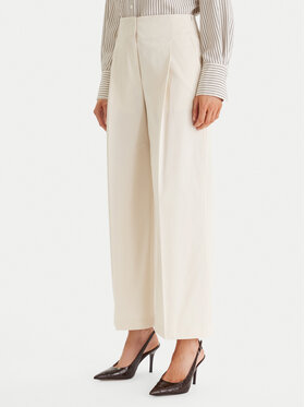BOSS BOSS Kalhoty culottes Tulotta 50551913 Écru Relaxed Fit