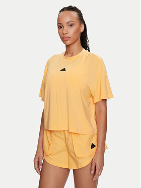 adidas adidas T-särk City Escape IS0664 Kollane Loose Fit