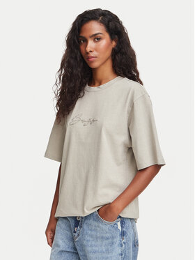 BOSS BOSS Tricou C_Eregular_4 50566819 Verde Relaxed Fit