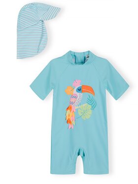 minoti minoti Strój kąpielowy 30SWIM103 Turkusowy