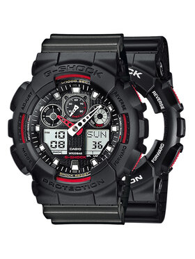 Casio Casio Zegarek SET GA-100-1A4ER + BEZEL 10358741 + PASEK 10467764 Czarny