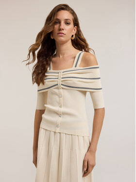 Motivi Motivi Maglione M285W003365N0S1 Bianco Slim Fit