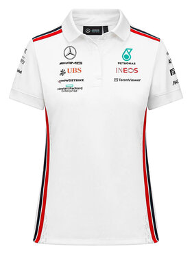 Mercedes AMG Petronas F1 Mercedes AMG Petronas F1 Polo Team Biały Regular Fit
