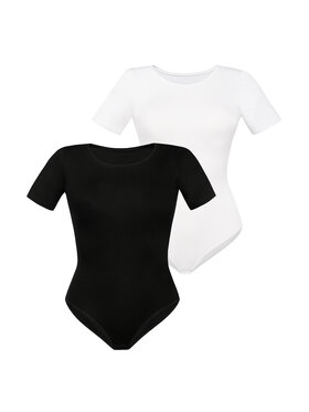 Teyli Teyli Body T-shirt damski okrągły dekolt Shirty Kolorowy Regular Fit