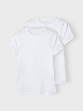 NAME IT NAME IT Set 2 tricouri 13209164 Alb Slim Fit