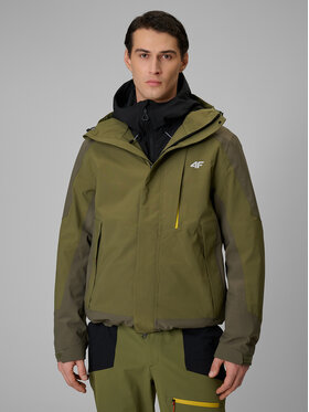 4F 4F Kurtka outdoor TREKKING Khaki Regular Fit