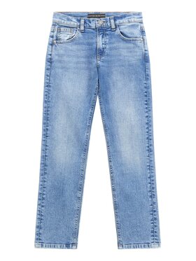 Guess Guess Spodnie materiałowe 161645 Niebieski Regular Fit