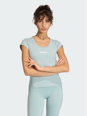 adidas adidas Koszulka techniczna 159001 Zielony Fitted Fit