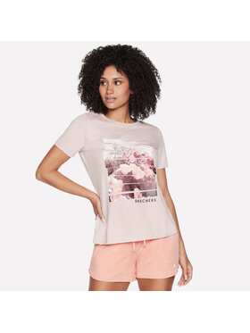 Skechers Skechers T-Shirt WTS398-LPK Różowy Regular Fit