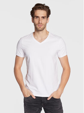 Casual Friday Casual Friday Tricou Lincoln 20503062 Alb Slim Fit