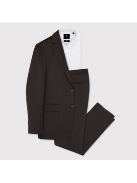 Pako Lorente Pako Lorente Garnitur P25WF-4X-008 Brązowy Super Slim Fit