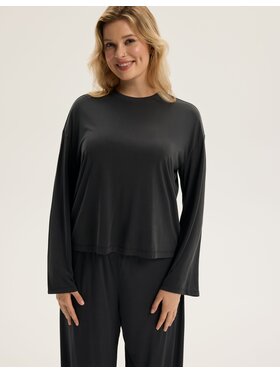 Esotiq Esotiq Bluzka 43913 Szary Regular Fit
