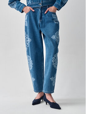 TATUUM TATUUM Jeansy POLA A Granatowy Loose Fit