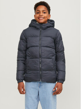 Jack&Jones Junior Jack&Jones Junior Pehelykabát 12236884 Fekete Regular Fit