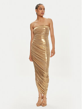 NORMA KAMALI NORMA KAMALI Вечірня сукня ST1243LMD46008 Золотий Slim Fit