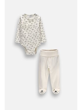 Coccodrillo Coccodrillo Set body a dupačky ZC6117302SUN-000 Krémová Regular Fit
