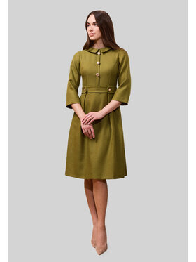 Kasia Zapała Kasia Zapała Sukienka codzienna Rita Zielony Slim Fit
