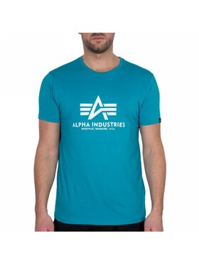 Alpha Industries Alpha Industries T-Shirt AI.100501-576-3XL Světle modrá Regular Fit