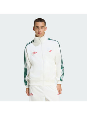 adidas adidas Bluza FIREBIRD ROSES Biały Loose Fit
