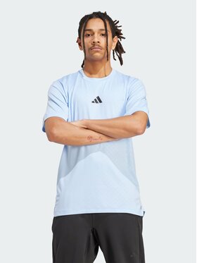 adidas adidas Koszulka techniczna PrimeLift 3-Stripes Tee Niebieski jasny Slim Fit