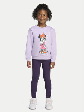 adidas adidas Set majica dugih rukava i leggins Disney Minnie Mouse KB7314 Ljubičasta Regular Fit