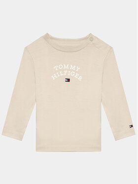 Tommy Hilfiger Tommy Hilfiger Bluzka KN0KN01736 Écru Regular Fit