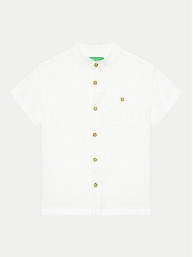 United Colors Of Benetton United Colors Of Benetton Πουκάμισο 5OK4CQ02K Λευκό Regular Fit