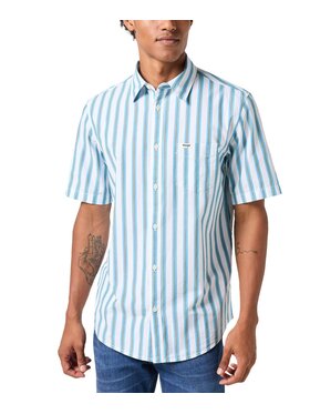 Wrangler Wrangler Koszula 112353167 Niebieski jasny Regular Fit