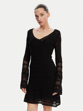 Guess Guess Strickkleid W5GK48 Z3E22 Schwarz Slim Fit
