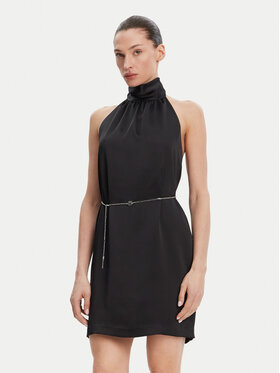HUGO HUGO Kokteilinė suknelė Kinema-1 50536440 Juoda Slim Fit