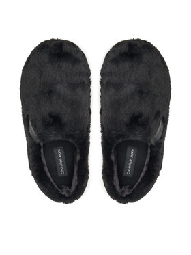 Calvin Klein Jeans Copati Home Anke Slipper Wn Fur YW0YW01596 Črna