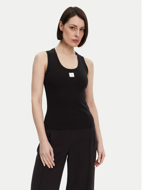 Fracomina Fracomina Top FP25ST2001J40101 Crna Slim Fit